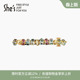 shes茜子晶石守护炫彩工艺水晶横夹盘发横夹马尾发夹发卡发饰