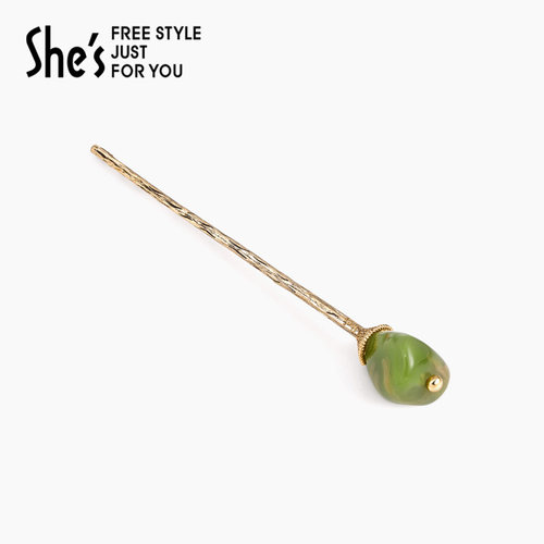 shes茜子轻简树脂质感发钗