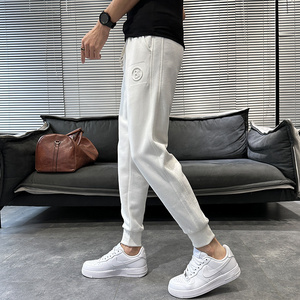 现货 卫裤男士2025秋季针织长裤休闲裤束脚跑步运动裤子K360P58图片