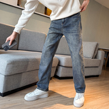 常规长裤-做旧蓝6606