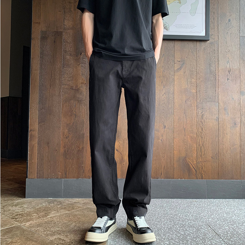 抖音美式可调节水洗破坏耐磨直筒做旧休闲牛仔裤男K1006P65,男装牛仔裤,星座1102