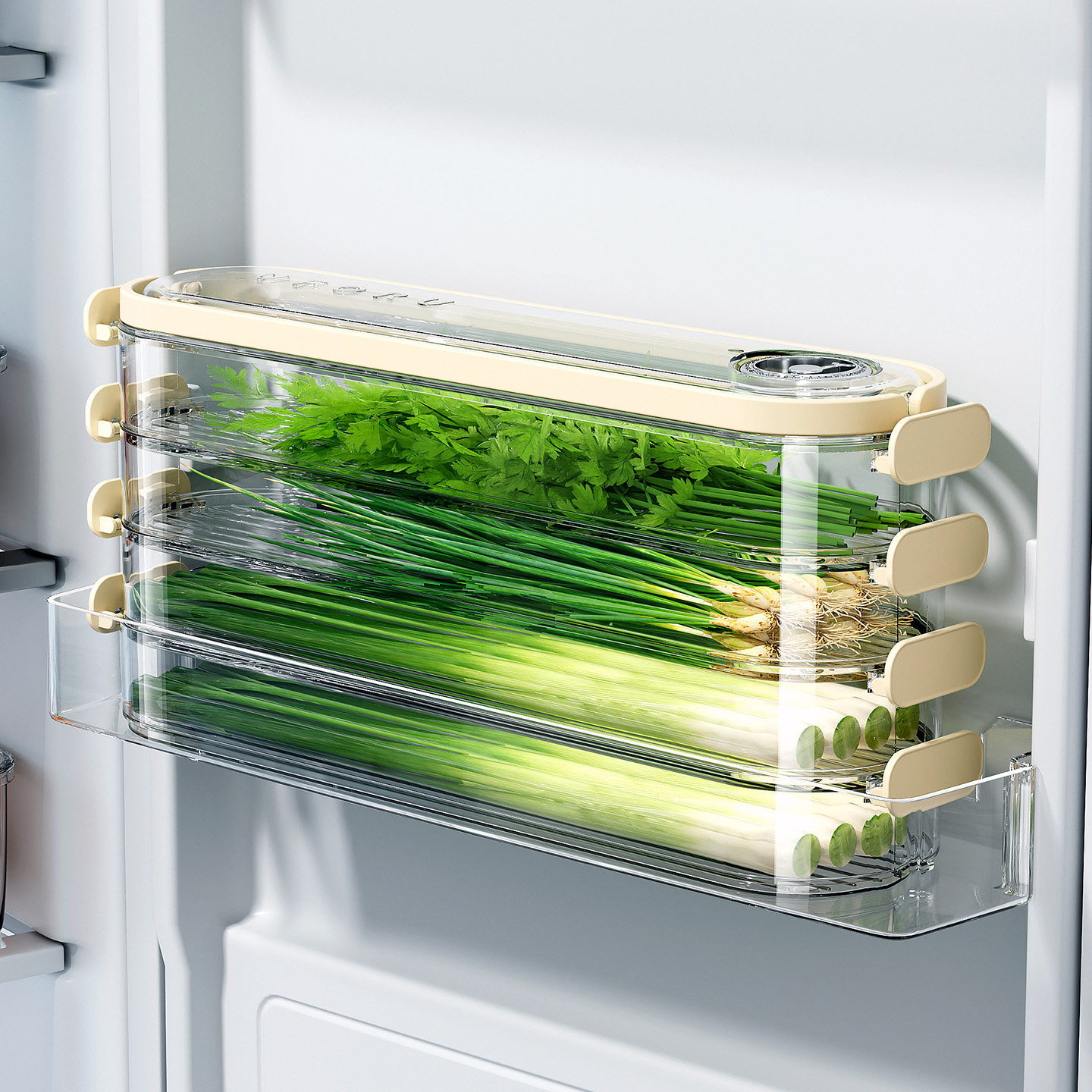 冰箱专用多层葱姜保鲜盒