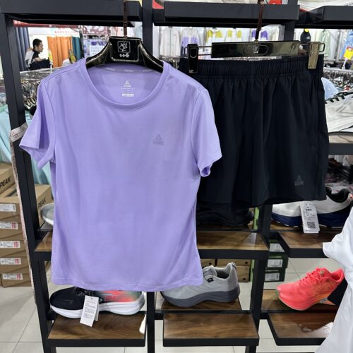 匹克正品女夏季跑步短袖套装休闲运动健身半袖上衣短裤DF152002