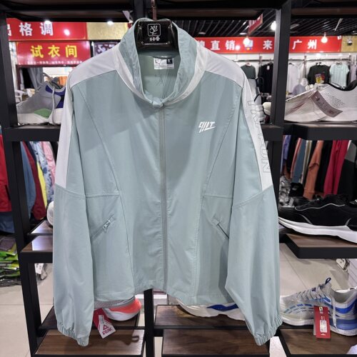 乔丹女立领梭织风衣外套上衣