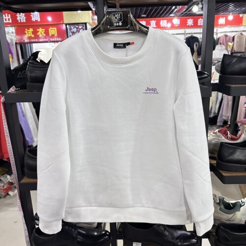 吉P户外秋冬款女子圆领加绒卫衣套头保暖舒适运动上衣J142184322