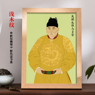励志朱元璋挂画像摆件明朝开国太祖皇帝历史人物客厅办公室装饰