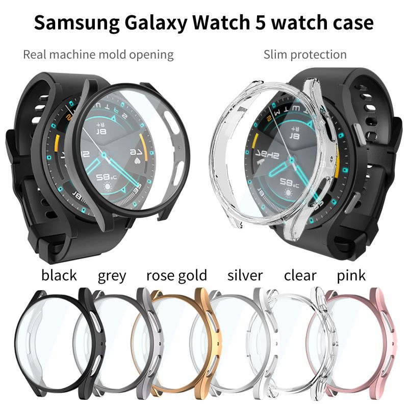 适用三星Galaxy watch6/5 4防摔防刮保护套40/44M电镀TPU手表表壳