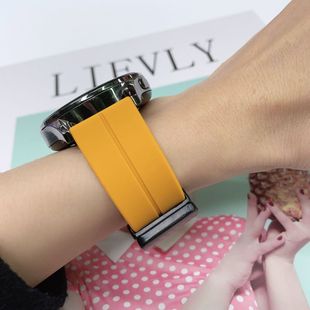 265S 255 965硅胶表带 Venu2 折叠扣防水腕 适用佳明FR245 645