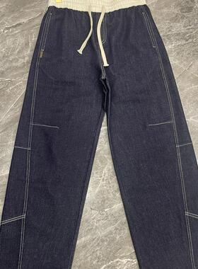 菲玛掂250026正品2025春季新款时尚休闲高腰显瘦牛仔裤直筒裤女裤