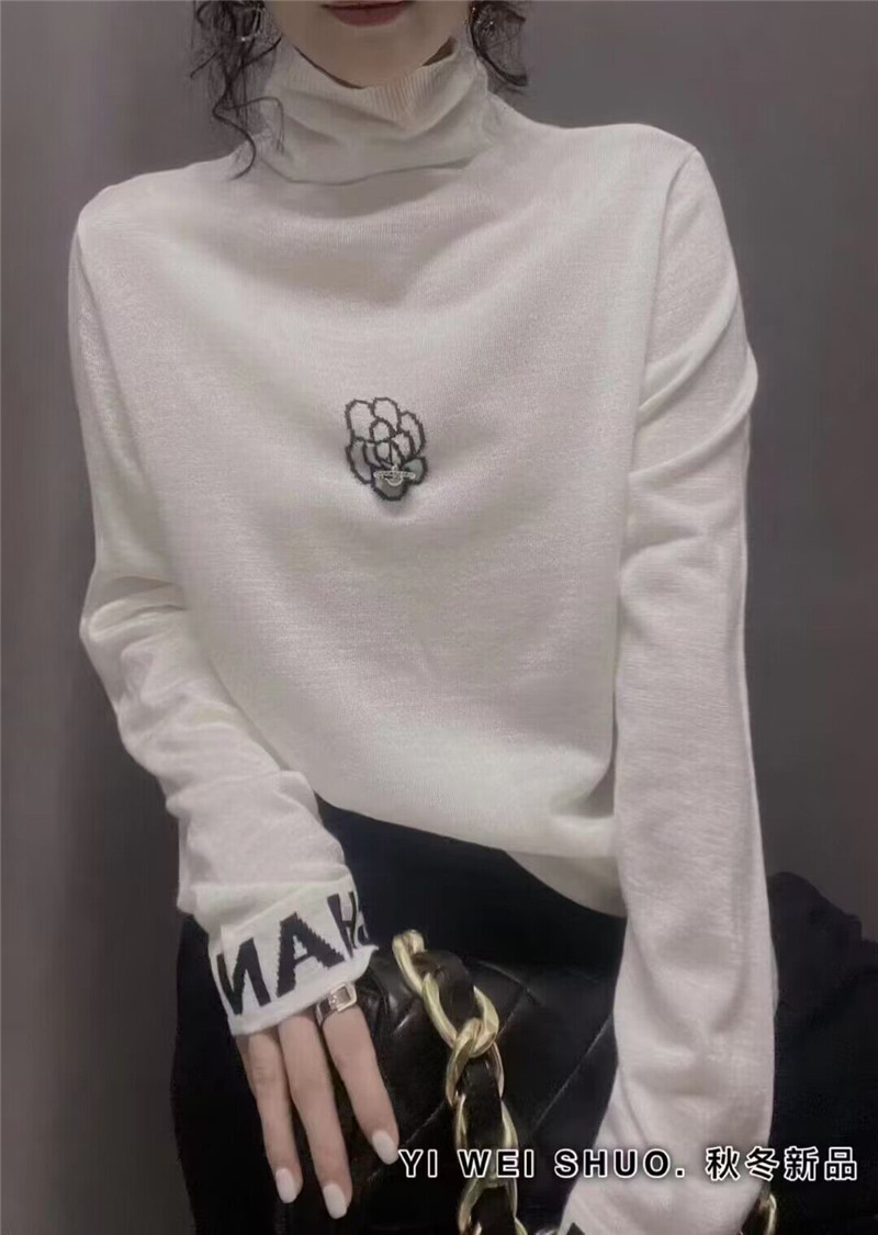 衣唯硕秋冬高领长袖针织打底衫女