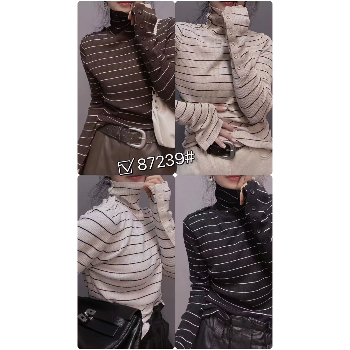 衣唯硕秋冬针织打底衫百搭上衣女