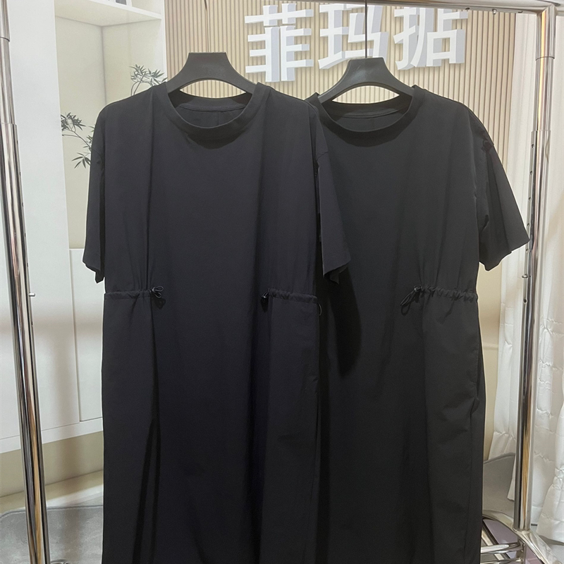 丽贝卡夏季新圆领连衣裙中长款女