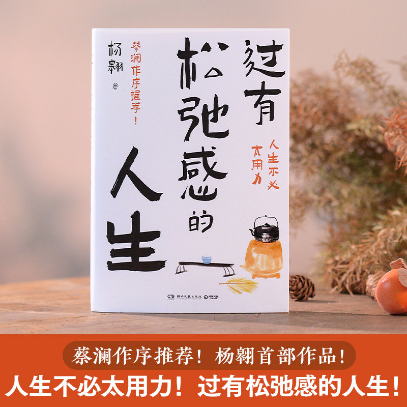 【官方正版】过有松弛感的人生 杨翱作品 蔡澜作序推荐 人生不必太用力 散文文学随笔 人间好玩过好这一生博集天卷