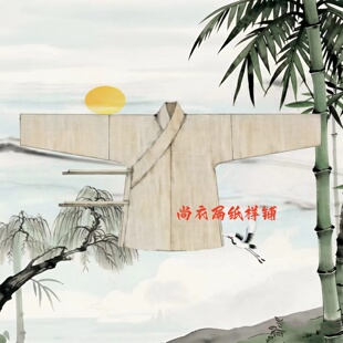 尚衣局纸样版交领窄袖短衫春秋款明制汉服打样版裁剪图纸男女同款
