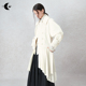 女 可拆卸倒褶风衣外套不规则直筒双排扣衬衫 创世纪元 瑟瑟风琴