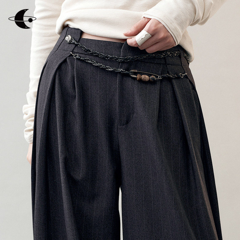 【明星同款】腰韵逸构裤子女叠片腰头设计解构阔腿西裤正装裤,女装/女士精品,西装裤/正装裤,淘宝优惠券,粉丝福利购,淘宝优惠卷