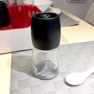 宜家 伊哈迪 研磨瓶 手动玻璃研磨瓶 胡椒研磨瓶 宜家研磨罐