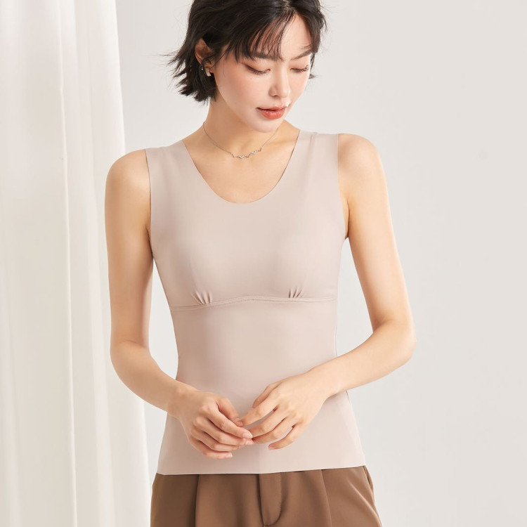 GUFEI 가을 겨울 새로운 스타일 푸시 업 유방 패드 라텍스 쿠션 슬림 피부 친화적 인 원활한 조끼 착용하지 않고 여성을위한 브래지어 98201