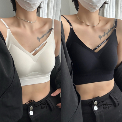 黛美芮无钢圈固定杯无痕美背裹胸