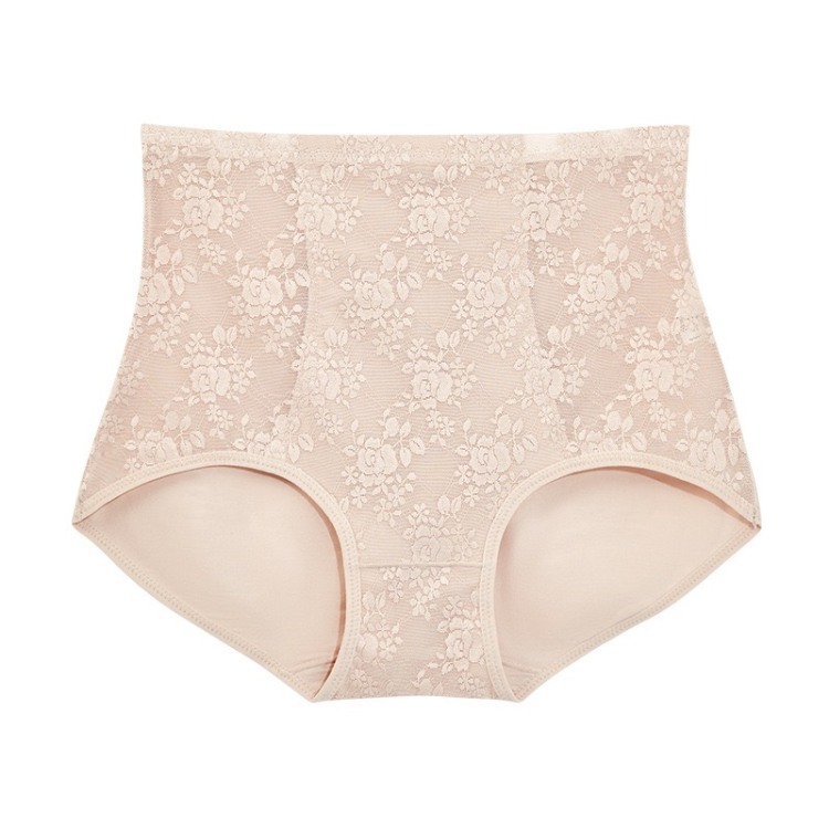 古妃内裤高腰提花蕾丝收腹提臀女