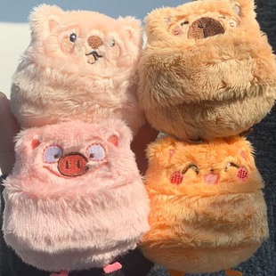 巨可爱！俏皮萌宝毛绒粉扑长植绒散粉扑厚实大号柔软舒适化妆粉扑