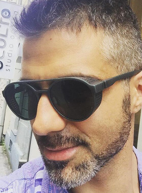 防紫外线圆形复古男女朋克太阳镜