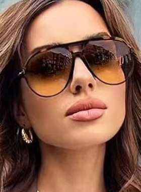 防紫外线蛤蟆镜复古男女双梁墨镜