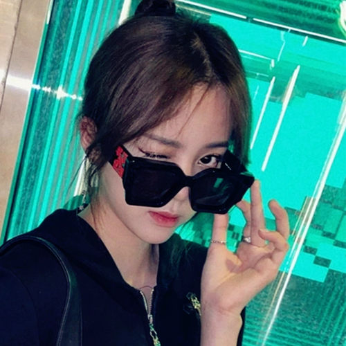 前进峰防紫外线方形复古朋克风