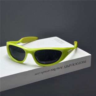 欧美复古网红街拍墨镜男女潮千禧风辣妹个性嘻哈蹦迪骑行太阳眼镜