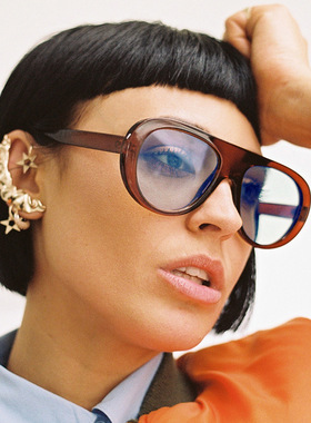 遮阳蛤蟆镜复古男女显瘦太阳镜