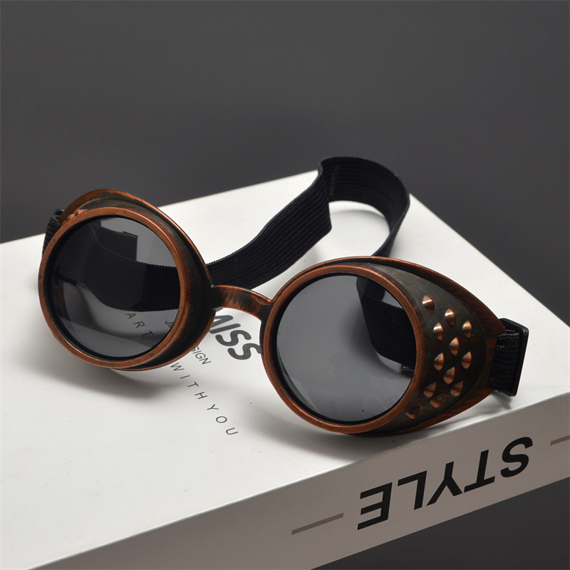 防风圆形复古男女朋克太阳镜