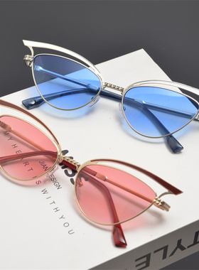 防紫外线猫眼复古男女朋克太阳镜