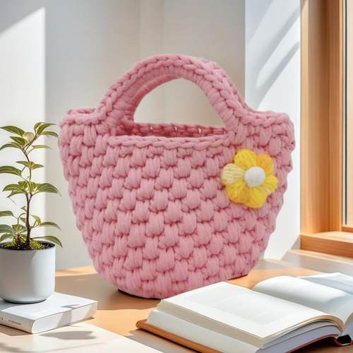 布条线小款菠萝包手提包材料包