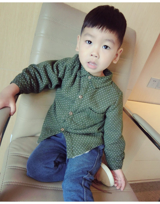 Chemise garcon à manche longue - Ref 2075200 Image 1