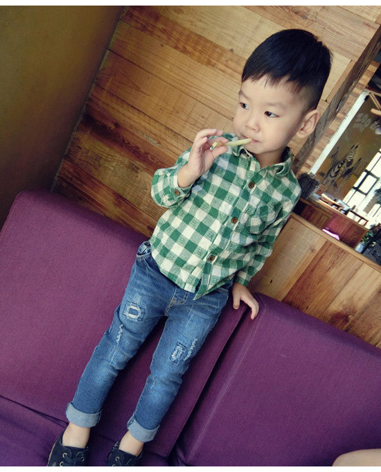 Chemise garcon à manche longue - Ref 2075485 Image 3