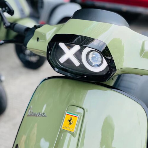 vespa150冲刺 led改装大灯总成 无损安装 带日间行车灯 XO大灯