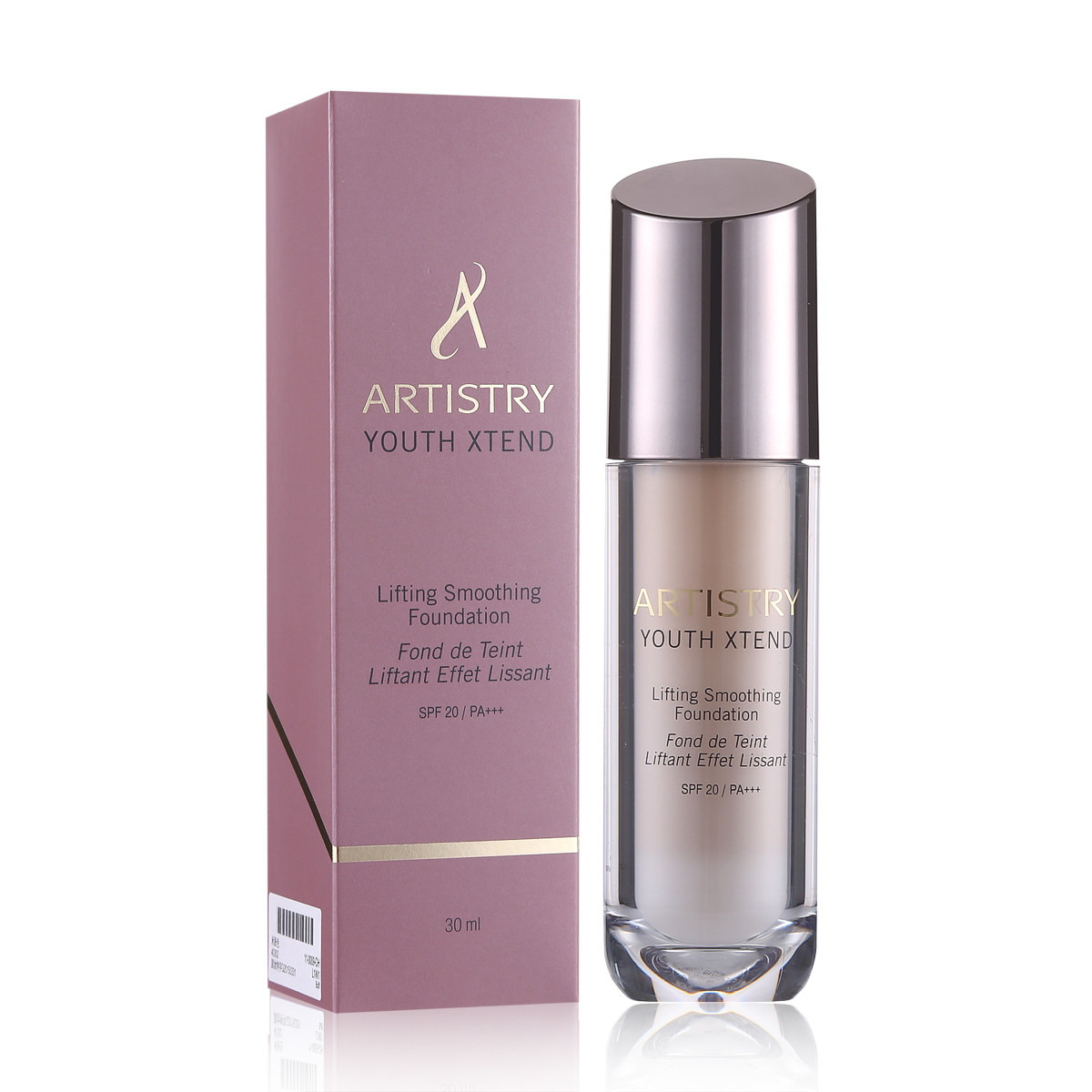 国产安利雅姿恒时凝颜粉底液spf20/pa   粉贝色米肤色自然色30ml