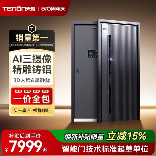 亚太天能精雕铸铝智能入户门