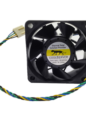 全新原装金钱豹6025风扇 F6025HD12B-P20 12V0.85A 4针双滚珠风扇