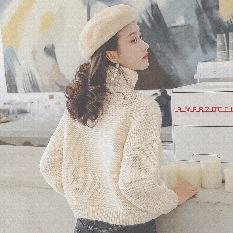 Turtle neck loose women more languid is lazy hedge ins han在类目 女装/女士精品, 毛衣中 - 来自Buy2taobao.com提供专业的淘宝代购服务