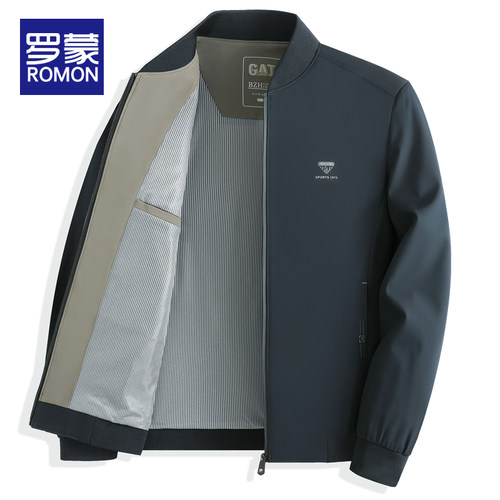 罗蒙外套男春秋款2024新款夹克