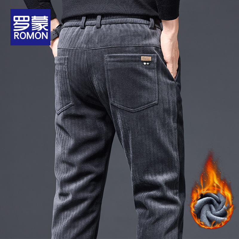 罗蒙长裤直筒基础大众休闲裤