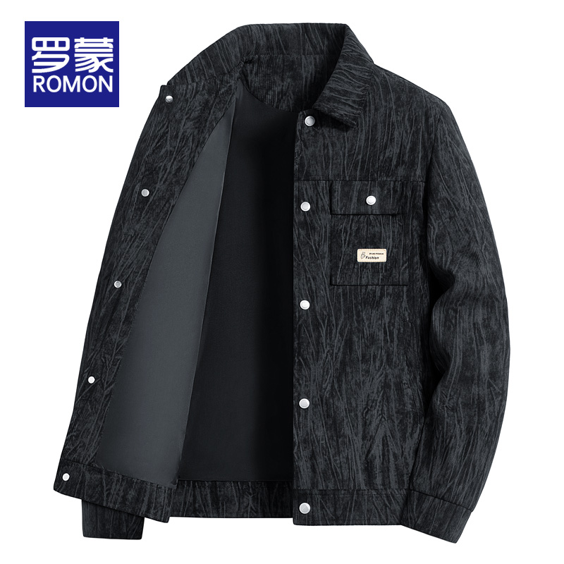 罗蒙翻领秋季标准夹克