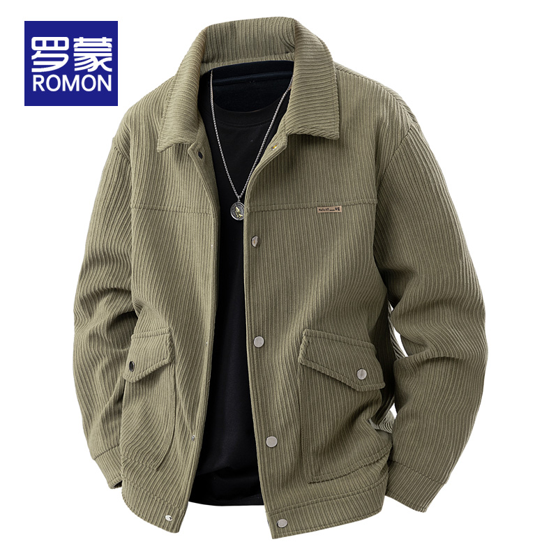 罗蒙翻领春季标准夹克