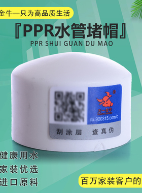 天一 金牛ppr水管堵冒 20 25 4分 6分 32 PPR水管配件堵头 堵盖