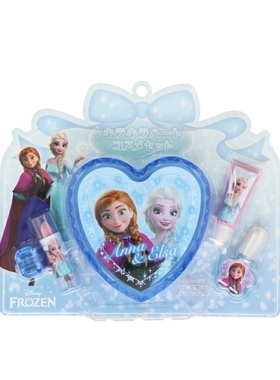 在途 日本Disney迪士尼冰雪奇缘EIsa艾莎儿童化妆品首饰盒套装