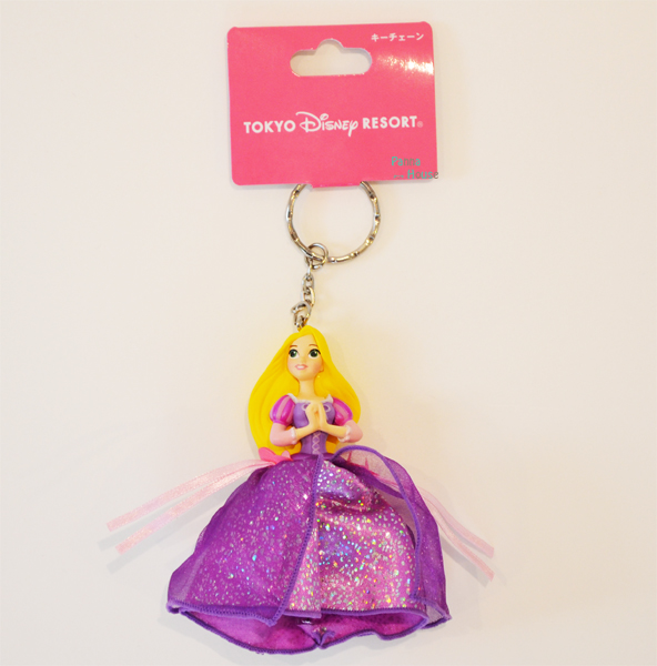 现货 日本Disney迪士尼长发公主Rapunzel乐佩公主裙钥匙扣挂件