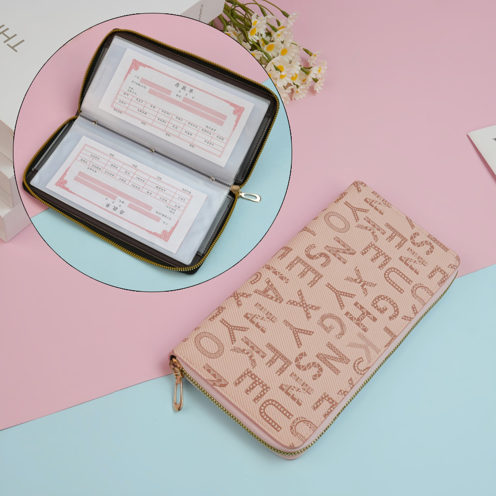 存单收纳本存单夹定期存款单存折支票银行卡包多功能存折卡一体包