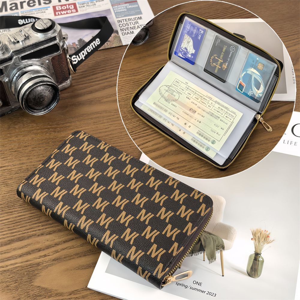 银行卡包存款单票据夹理财存折收纳册家庭存单现金定期新款收纳本