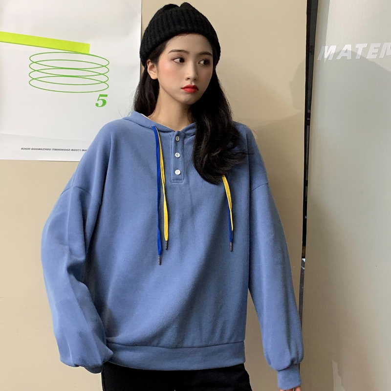 Real photo of 2021 - thin sweater women's spring and autumn Korean loose and lazy BF jacket